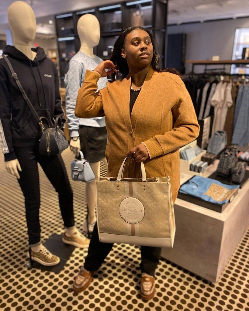 COACH® Outlet | Dempsey Tote Bag 40 In Signature Jacquard With