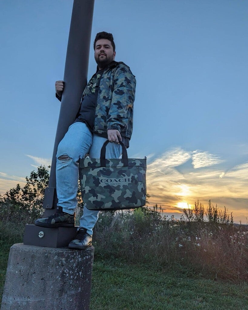 coachフルジップリバーシブルウィンドブレーカー(迷彩色、黒色) CF797 coachフルジップリバーシブルウィンドブレーカー(迷彩色、黒色) CF797