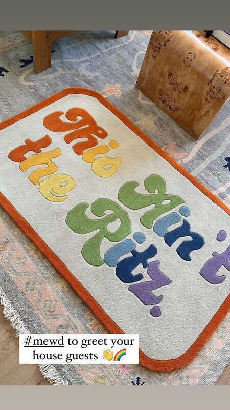 This Ain't The Ritz Tufted Mat | Rainbow Welcome Mat – Scout