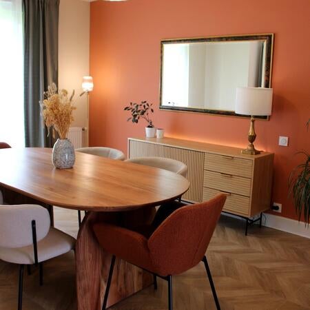 Malang - Table à manger 200cm 8 personnes en bois massif