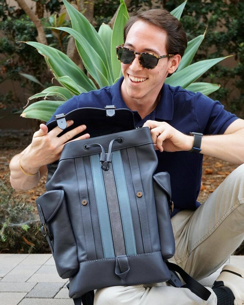 COACH® | Hitch Backpack With Varsity Stripe