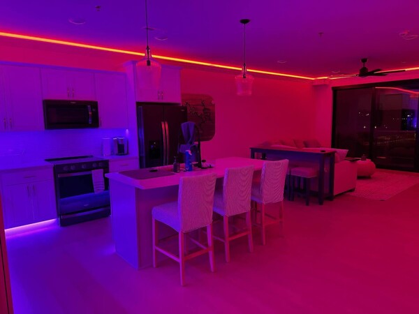image by statement380iceicebaby containing kitchen, light, microwave, table, chair
