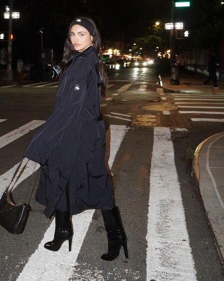 Crinkle On The Move Trench - Espresso