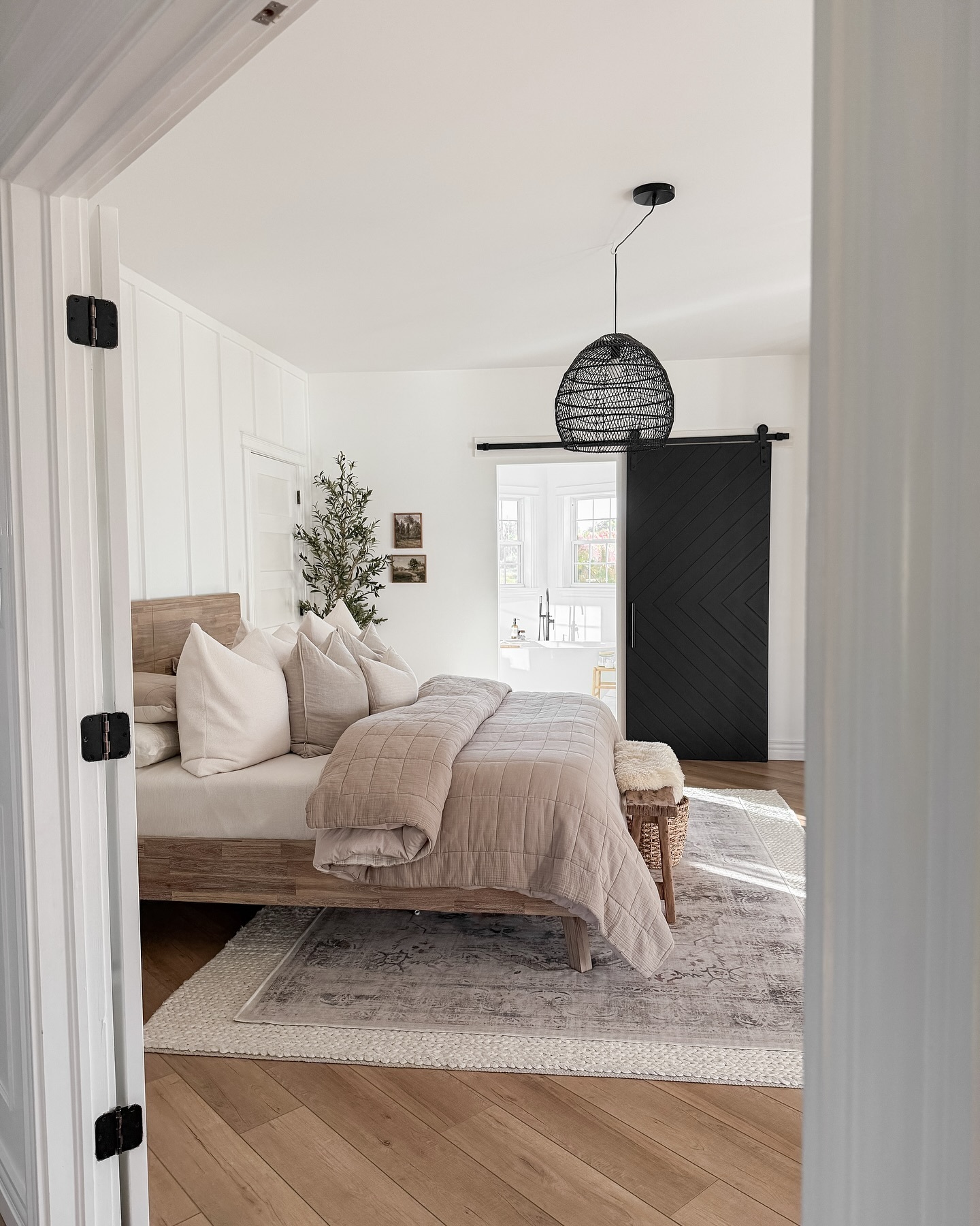 Gauze Cotton Duo Taupe Queen Quilt | Leni Collection | Article