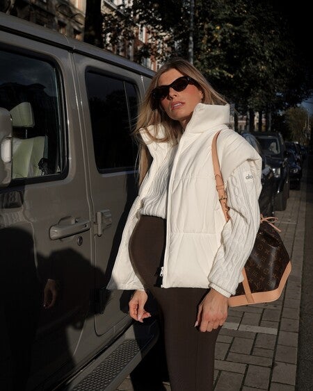 Cable Knit Winter Bliss Hoodie - Ivory | Alo Yoga