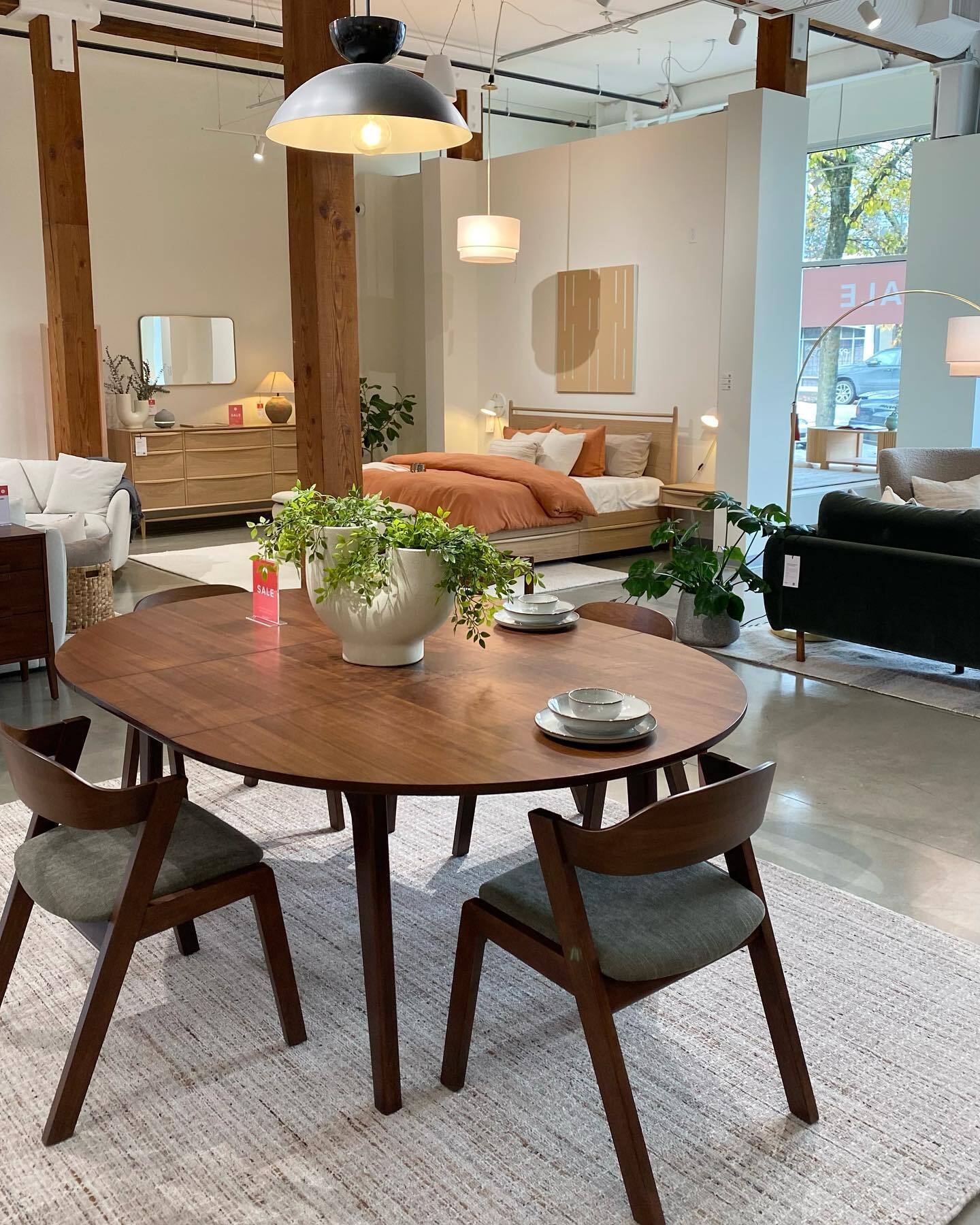 Meja Black Leather + Walnut Wood Dining Chair | Article