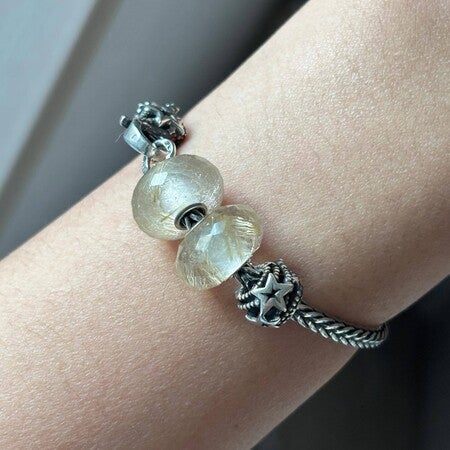 ゴールデンルチルクォーツ トロールビーズ trollbeads 限定 レア