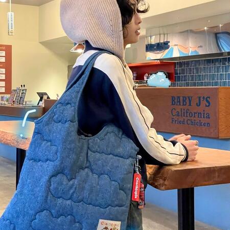 Flat Tote With Cloud Quilting | Coachtopia ™