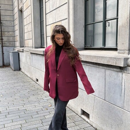Bordeaux blazer | Loavies
