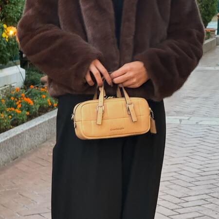 [autt] Lid Bag Mini ★人気★ Alter/Ego Mini Satchel Bag In Checkerboard Upcrafted Leather