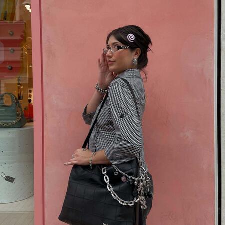Alter/Ego Hobo Bag In Checkerboard Upcrafted Leather