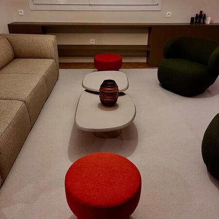 Lecce - Table basse en aluminium 71x57cm