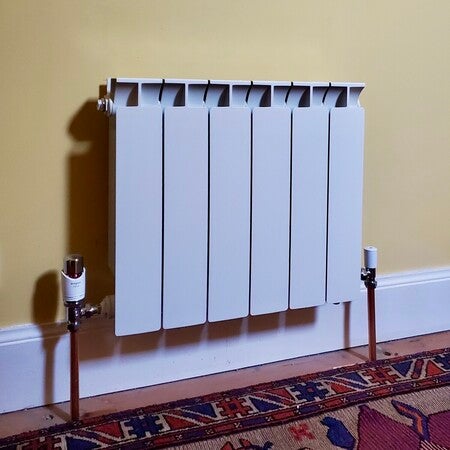 Reina Caldaro, Designer Vertical Radiator, Aluminium, White - Main Image