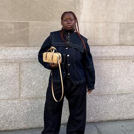 Alter/Ego Mini Satchel Bag In Checkerboard Upcrafted Leather