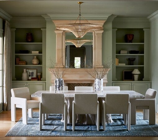 Camilla Fossilized Clam Dining Table, Rectangular | PALECEK