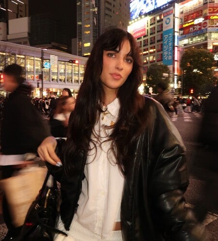 Faux Leather Premier Bomber - Bone