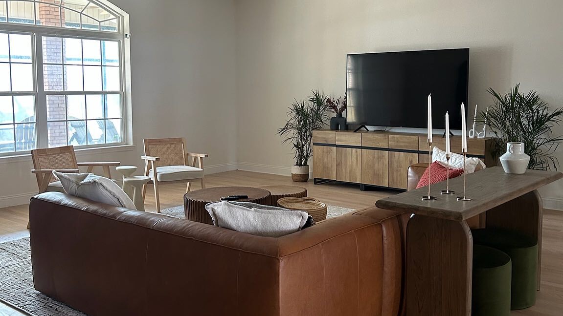 Lloyd Warm Brown Console, Japandi Style | Article