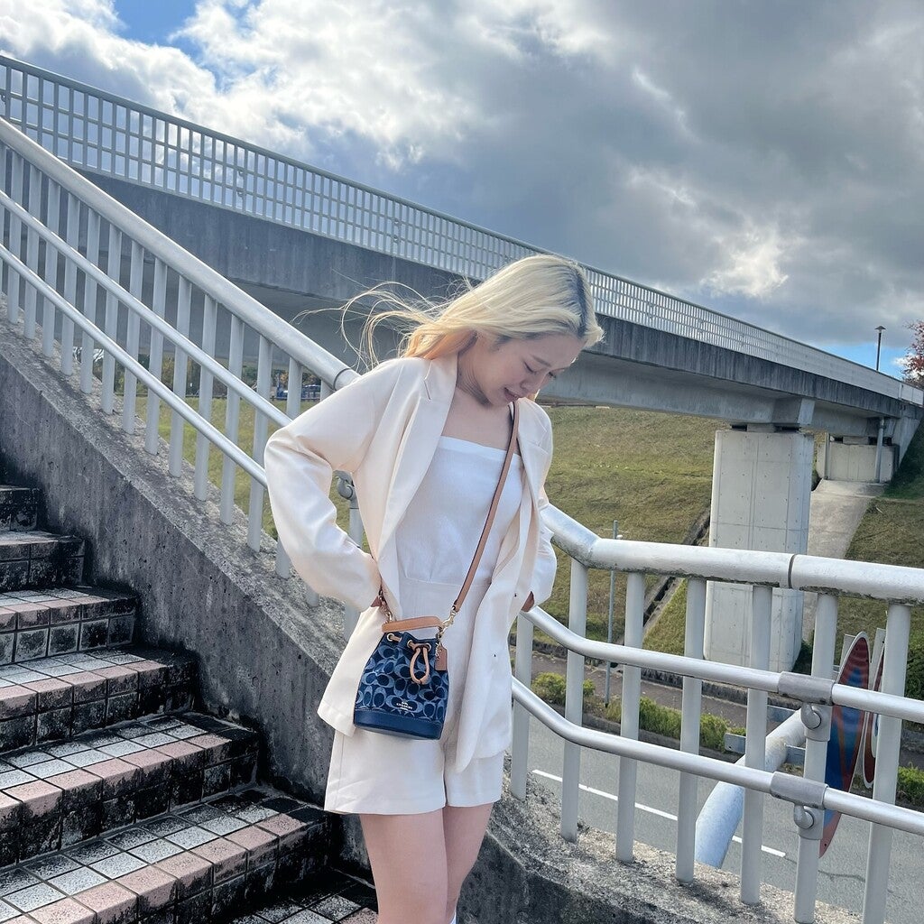 COACH® Outlet | Mini Bucket Bag In Signature Denim