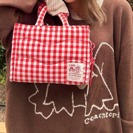 Coachtopia Loop Mini Tote With Gingham Pattern | Coachtopia ™