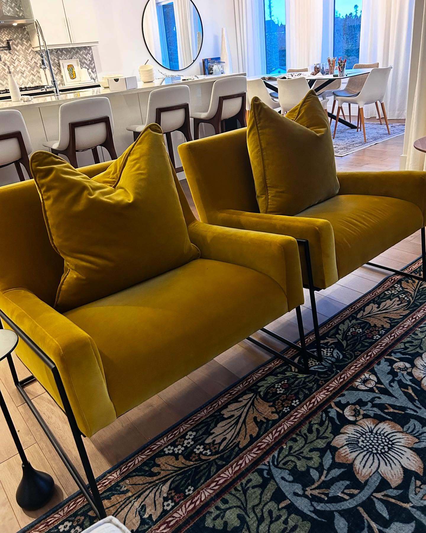 Yarrow Gold Regis Velvet Lounge Chair | Article