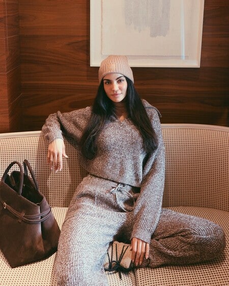 Marl Sweater Pant - Black Marl | Alo Yoga