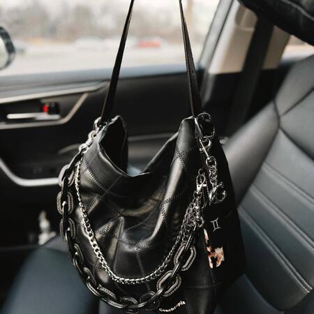 Alter/Ego Hobo Bag In Checkerboard Upcrafted Leather
