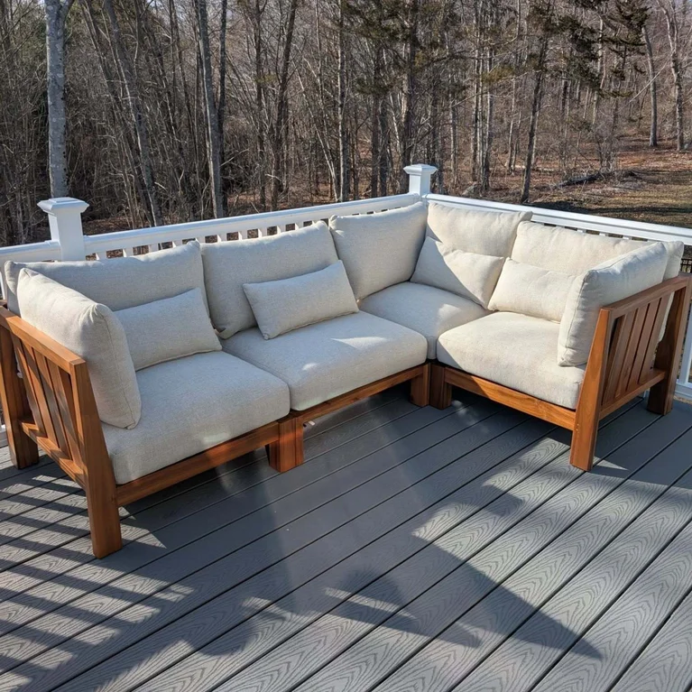 Wood Outdoor Sofa With Built In Storage Wood Diy Outdoor