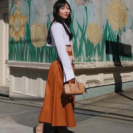 ショルダーバッグ・ポシェット Coachtopia Alter/Ego Mini Satchel With Crossbody Strap CAE89 Alter/Ego Mini Satchel Bag In Checkerboard Upcrafted Leather