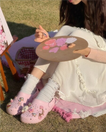 Classic Floral Cut-Out Clog - Crocs
