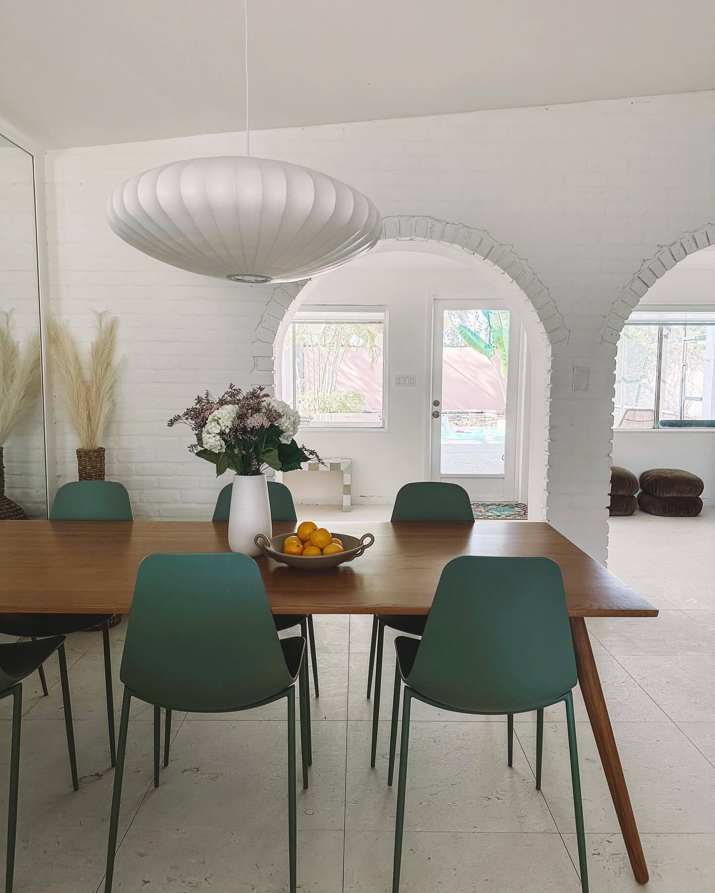 Aloe Green Polypropylene Armless Dining Chair | Svelti | Article