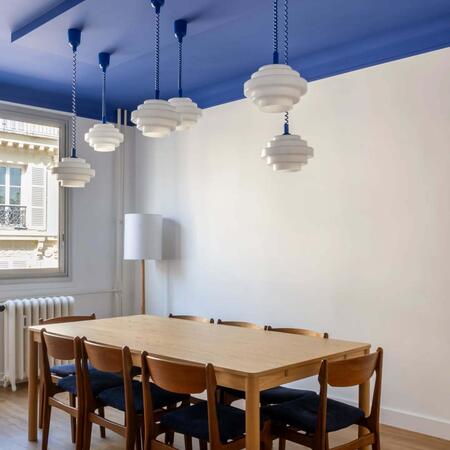 Savacou - Table à manger extensible 8 à 12 personnes en bois 200-300x100cm