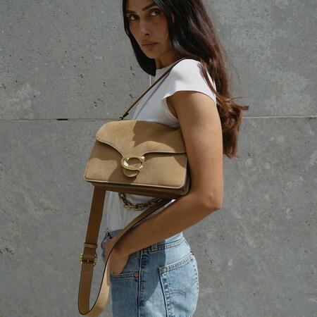 ◇Coach◇ Chain tabby shoulder bag with sketch Chain Tabby Shoulder Bag With Sketch Print CHALK MULTI