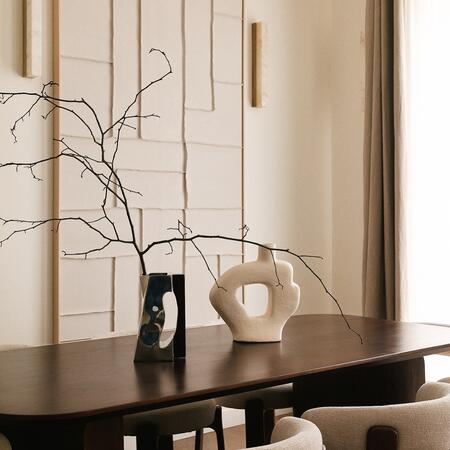 Dumai - Table à manger 8 personnes en bois massif