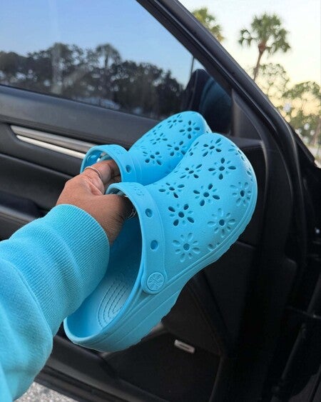 Kids' Classic Floral Cut-Out Clog - Crocs