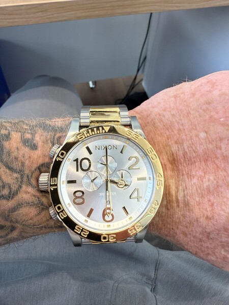 51-30 Chrono Watch | Silver / Gold | Men's Stainless Steel – Nixon CA