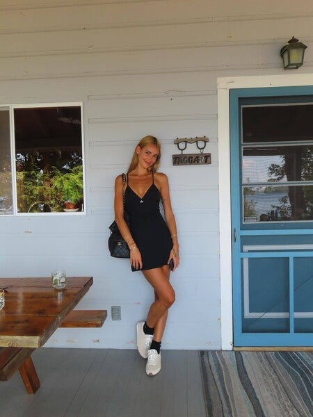 Airbrush Splendor Dress - Black