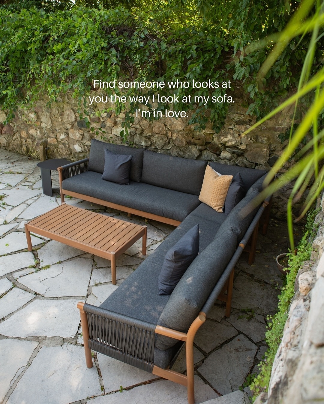 Skane Black & Powder Coated Steel Outdoor Side Table | Article