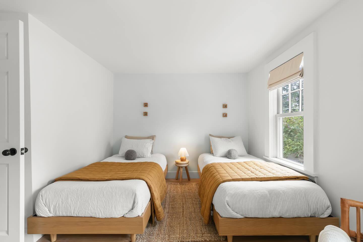 Smoked Oak Wood Twin-Sized Platform Bed Frame | Basi | Article