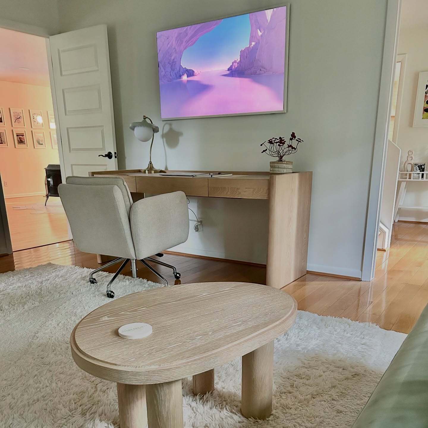 Torme White Oak Scandinavian Standing Desk | Article