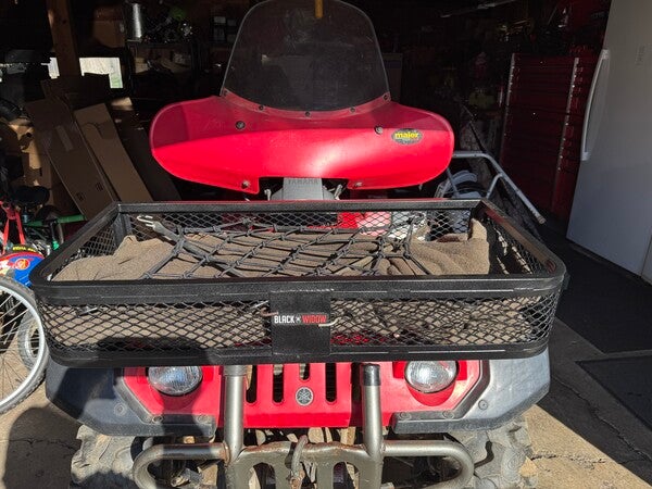 Black Widow Universal Deluxe Steel Mesh ATV Front Rack
