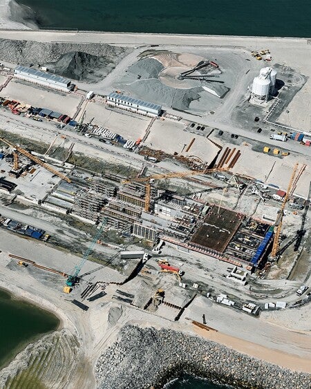 image by liebherrconstruction containing antenna, build, water, dock, harbor