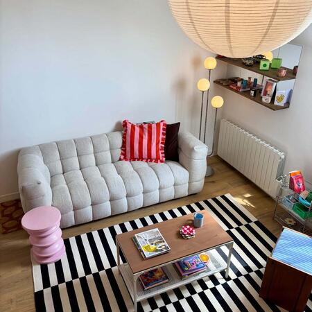 Bolly - Canapé droit 3 places en tissu