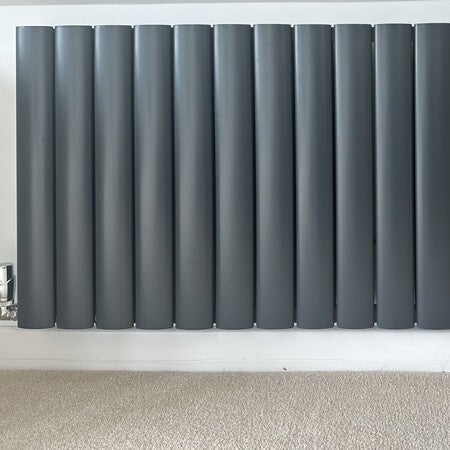 Reina Neval, Designer Vertical Double Radiator, Aluminium