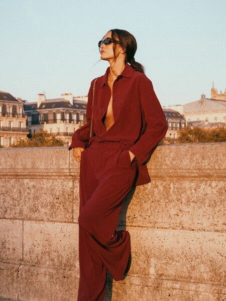 Dreamscape Button Down Long Sleeve - Smoky Quartz