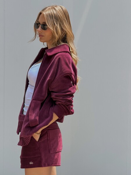 Micro Corduroy On Duty Jacket - Black | ALO