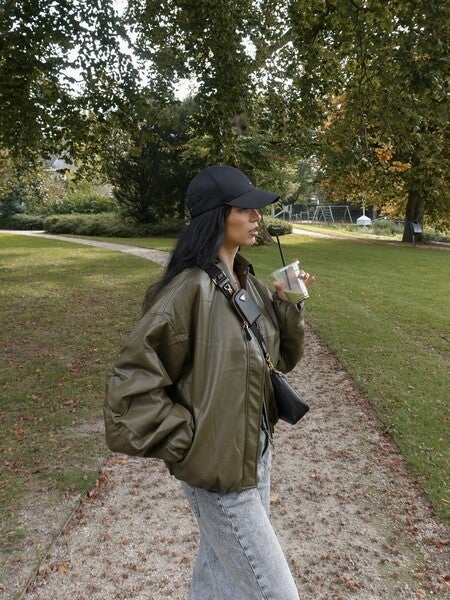 Green bomber jacket | Loavies