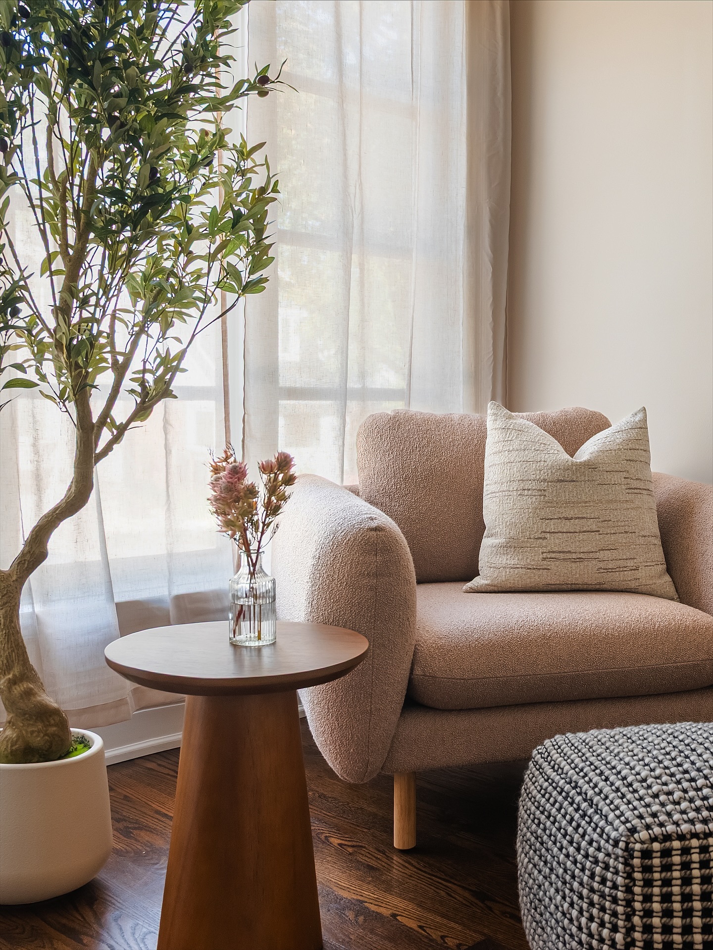 Sanders Sandstone Wool Bouclé Lounge Chair | Article