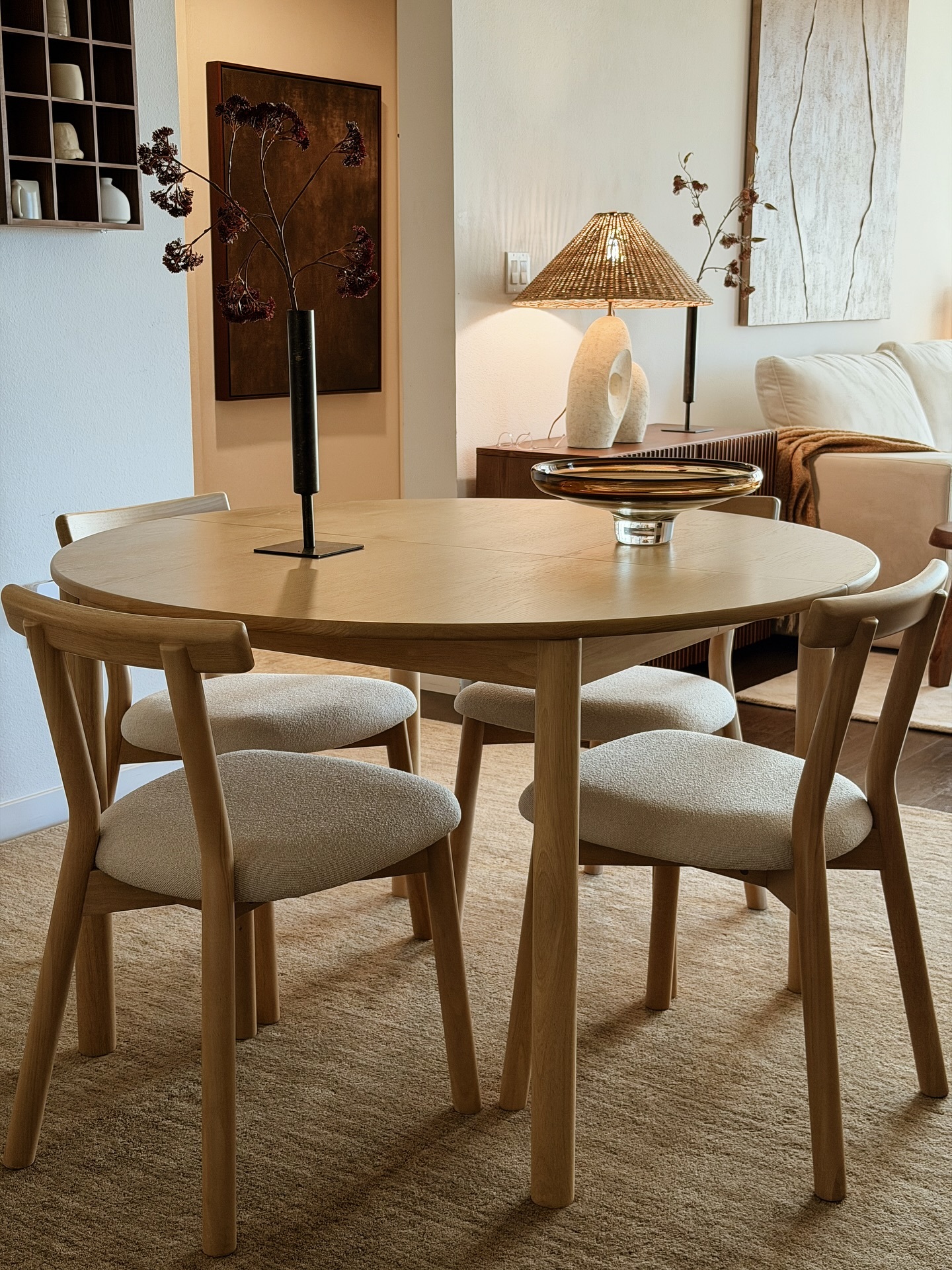 Ulka Oak and Ratine Ivory Dining Chair | Article