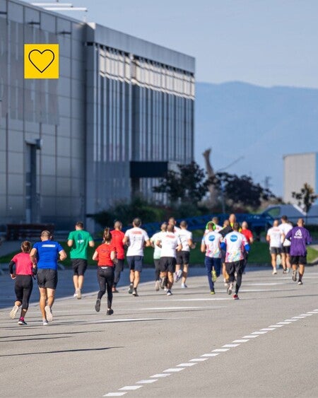 image by liebherrcareers containing person, run, runner, race, road