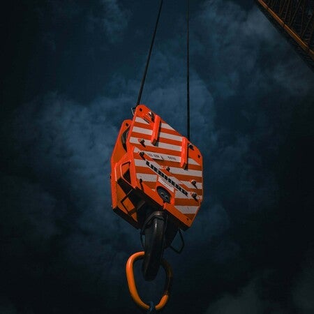image by roelbrammer containing crane, hook, sky, cloudy, lift